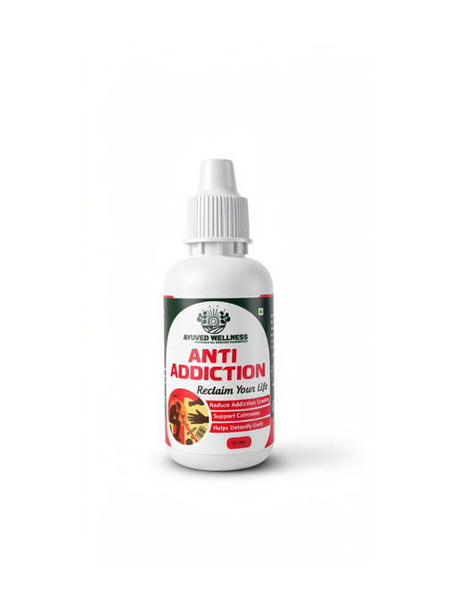 ANTI ADDICTION DROP Ayuved Wellness – Herbal De-Addiction Liquid for Men & Women | Supports Quitting Smoking & Tobacco Habits | Ayurvedic Formula for Detox & Calm Mind | Natural & Safe | 30ml ( Pack Of 2 )