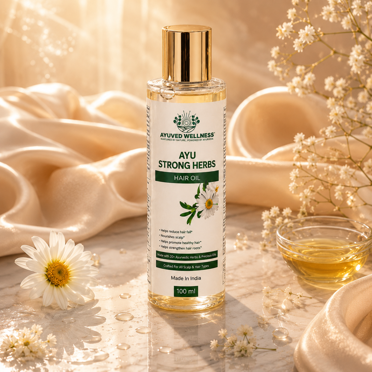 AYU STRONG HERBS HAIR OIL | 100 ML