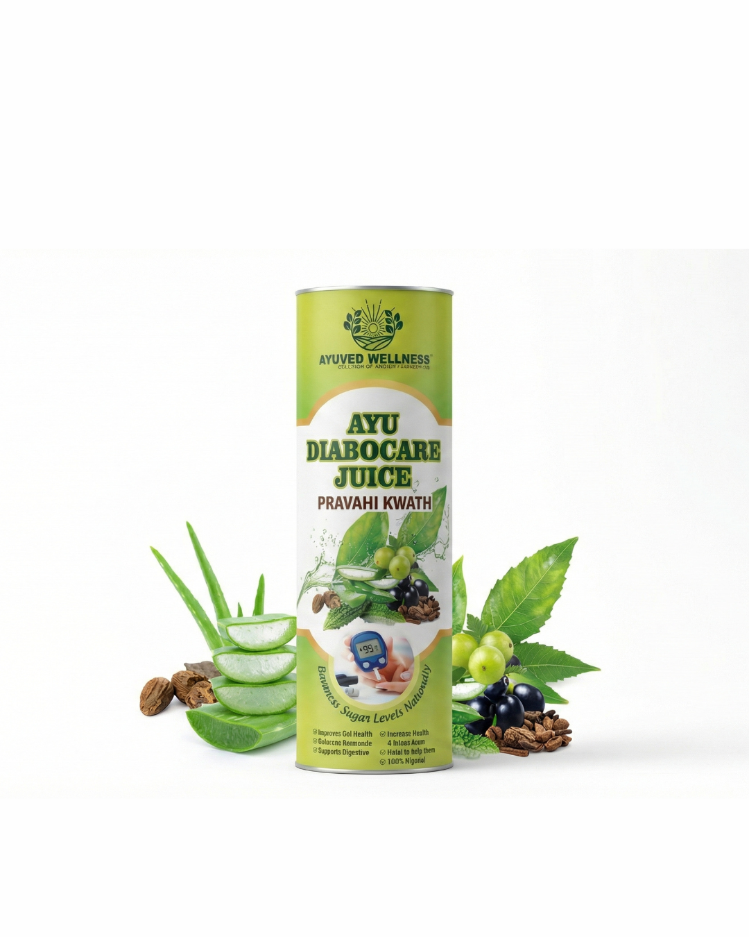 Ayu Diabocare Juice Pravahi Kwath Ayurvedic Herbal Juice for Daily Balanc