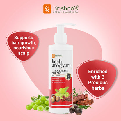 Kesharogyam Reetha Shikakai Amla Shampoo