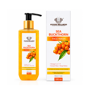 Sea Buckthorn Face Wash | Deep Cleansing Face Wash | Helps Brighten Skin | Removes Dirt & Excess Oil | Instant Fresh Glow | Suitable for All Skin Types | 100ml