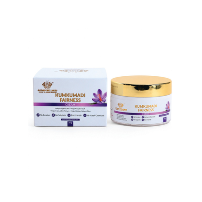 Kumkumadi Fairness Cream | Brightens Skin | Reduces Dark Spots & Pigmentation | Deep Nourishment | Suitable for All Skin Types | 50g