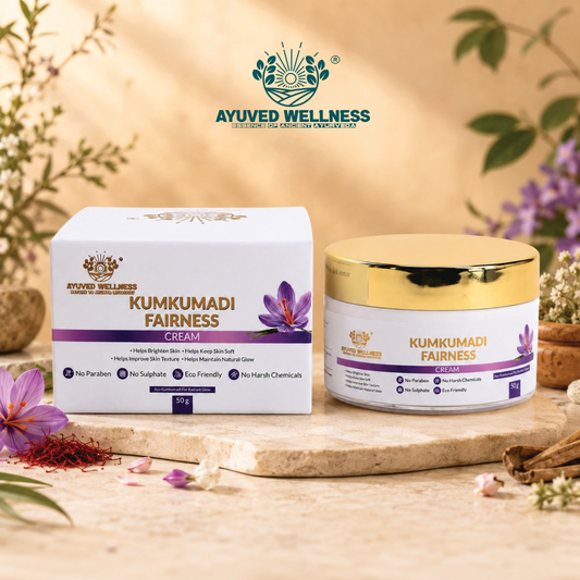 Kumkumadi Fairness Cream | Brightens Skin | Reduces Dark Spots & Pigmentation | Deep Nourishment | Suitable for All Skin Types | 50g