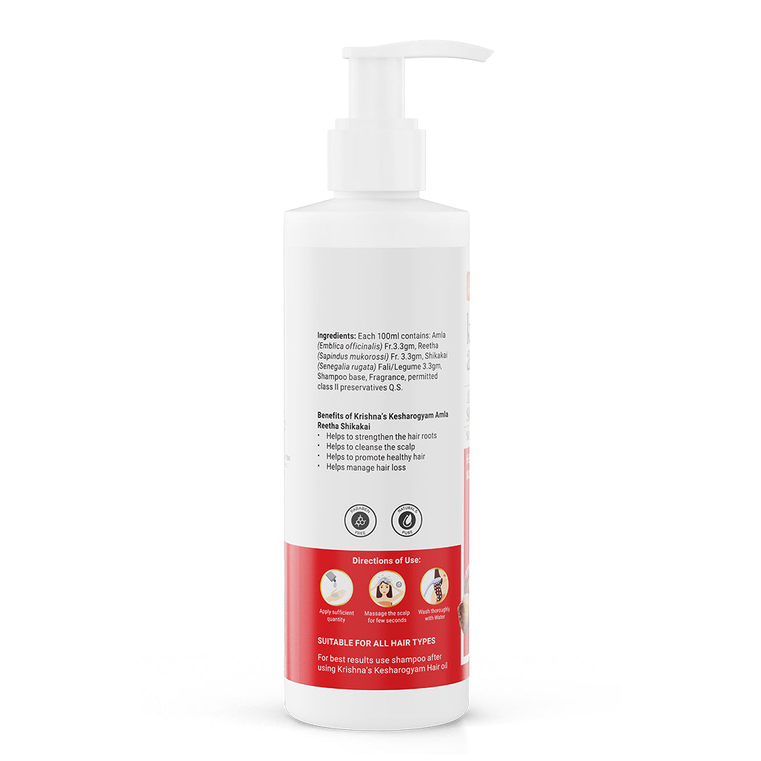 Kesharogyam Reetha Shikakai Amla Shampoo