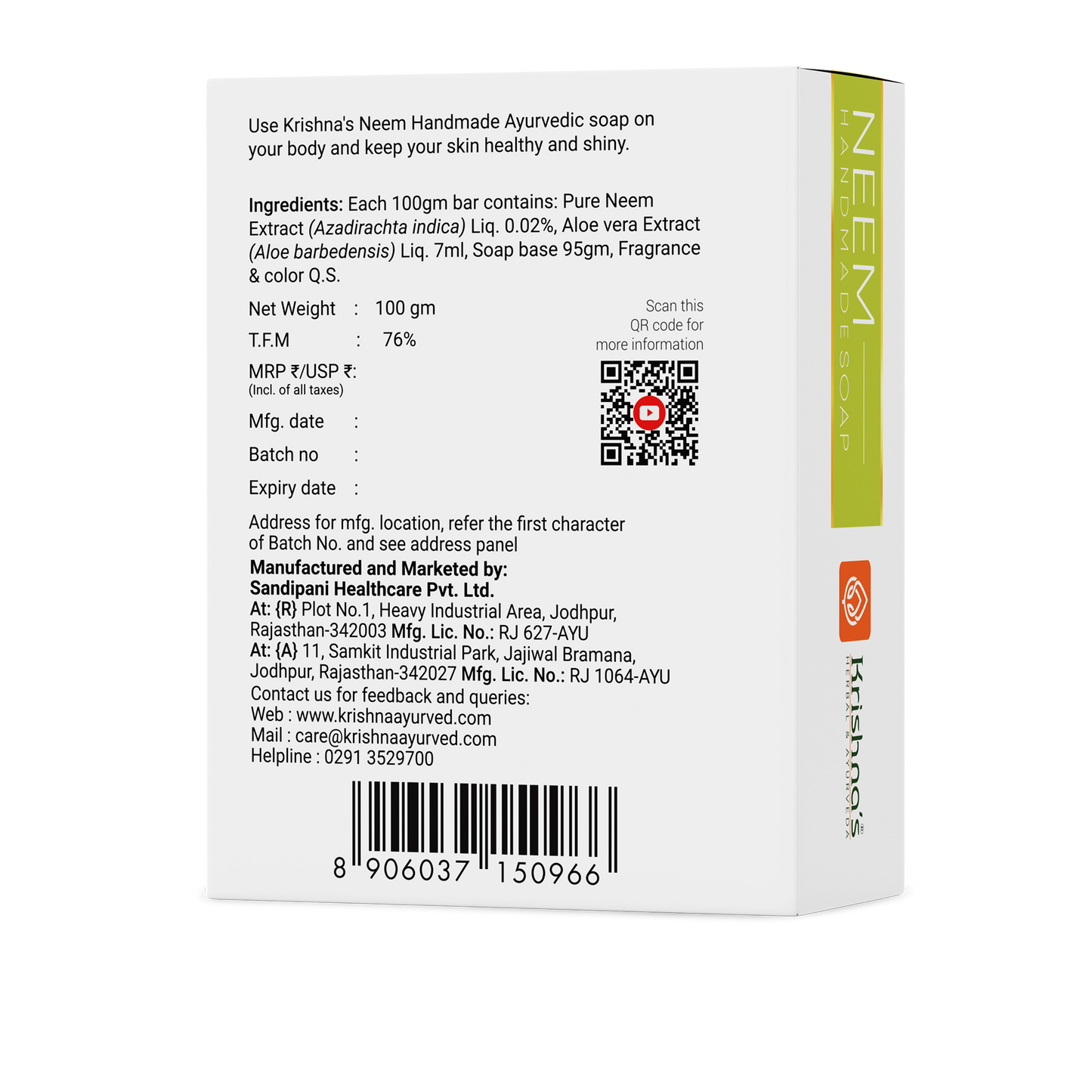 Neem Handmade Soap Stay Protected