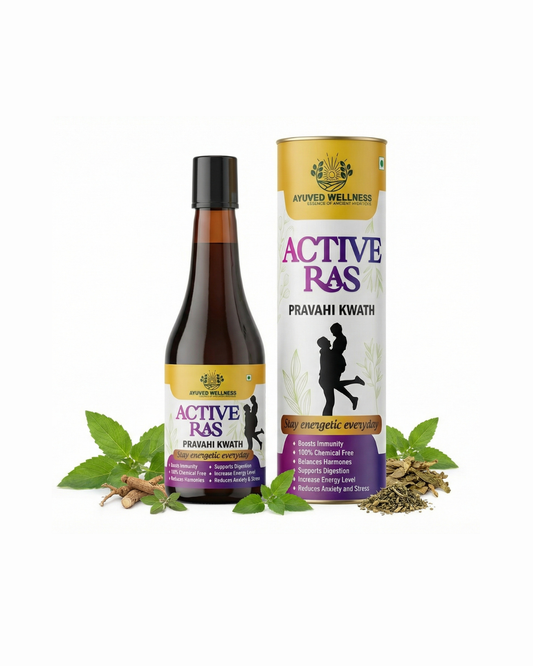 Active Ras Pravahi Kwath Ayurvedic Herbal Wellness Drink for men, Physical Strength and Stamina, Boosts Natural Energy Supplement, | 500ml