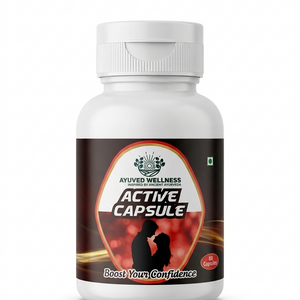 Active Capsules Physical Strength and Stamina, Boosts Natural Energy Supplement, Stay Active, Stay Natural. | 60cap