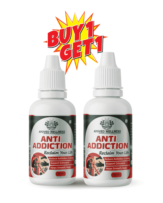 ANTI ADDICTION DROP Ayuved Wellness – Herbal De-Addiction Liquid for Men & Women | Supports Quitting Smoking & Tobacco Habits | Ayurvedic Formula for Detox & Calm Mind | Natural & Safe  | 30ml ( Pack Of 2 )