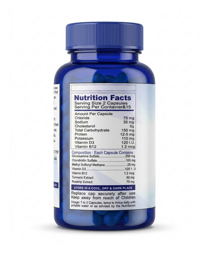 AYUGLUCOSAMIN Cartilage & Joint Support Supplement | Glucosamine for Joint Relieves Pain and Stiffness I Pure Veg Formula| 30cap