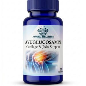 AYUGLUCOSAMIN Cartilage & Joint Support Supplement | Glucosamine for Joint Relieves Pain and Stiffness I Pure Veg Formula| 30cap