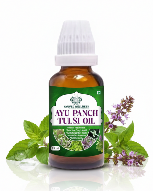 Ayuved Wellness AYU Panch Tulsi Oil – Herbal Support Formula (25ml)