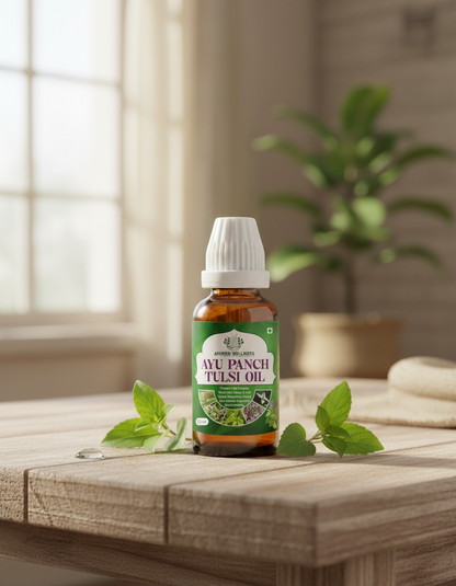 Ayuved Wellness AYU Panch Tulsi Oil – Herbal Support Formula (25ml)