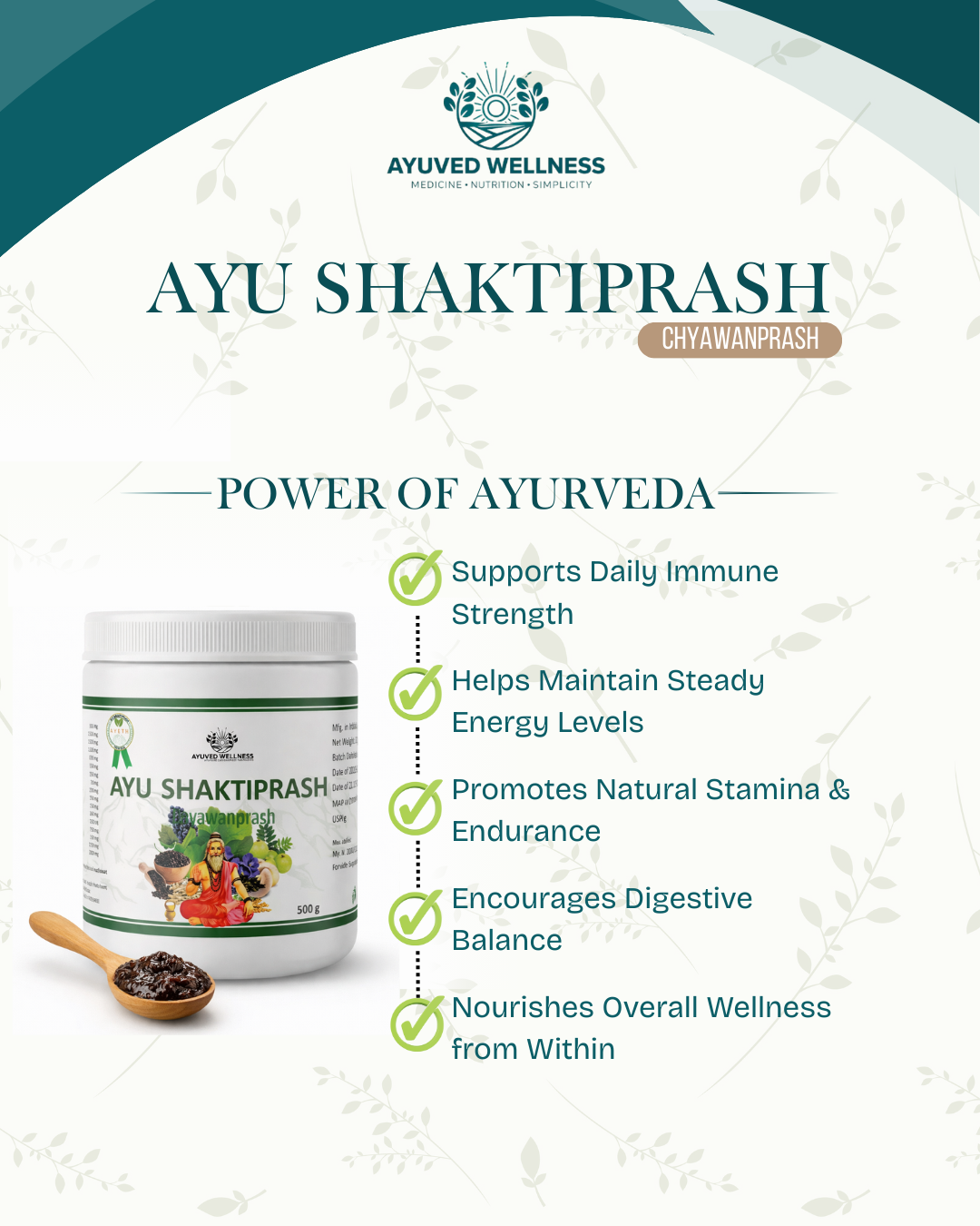 Ayu Shaktiprash (Chyawanprash) Herbal Support for Daily Wellness