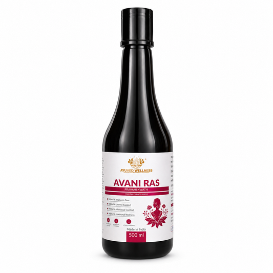 Avani Ras Pravahi Kwath Ayurvedic Juice for Women Herbal Supplement for Hormonal Balance, PCOS, PCOD, Period Pain Relief, Hair and Skin Health | Women Wellness Juice | 500ml