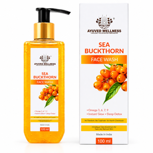 Sea Buckthorn Face Wash | Deep Cleansing Face Wash | Helps Brighten Skin | Removes Dirt & Excess Oil | Instant Fresh Glow | Suitable for All Skin Types | 100ml