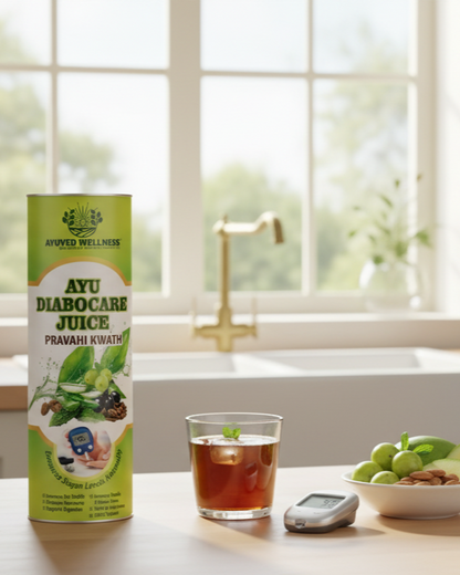 Ayu Diabocare Juice Pravahi Kwath Ayurvedic Herbal Juice for Daily Balanc