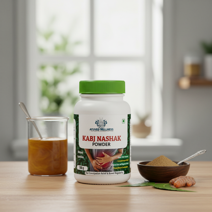 KABJ NASHAK POWDER Flow with Nature, Every Day, Natural Ayurvedic Constipation Relief, Digestive Health Support, | 100g