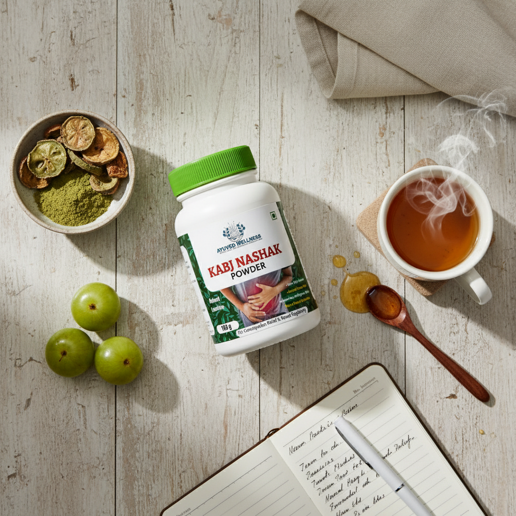 KABJ NASHAK POWDER Flow with Nature, Every Day, Natural Ayurvedic Constipation Relief, Digestive Health Support, | 100g