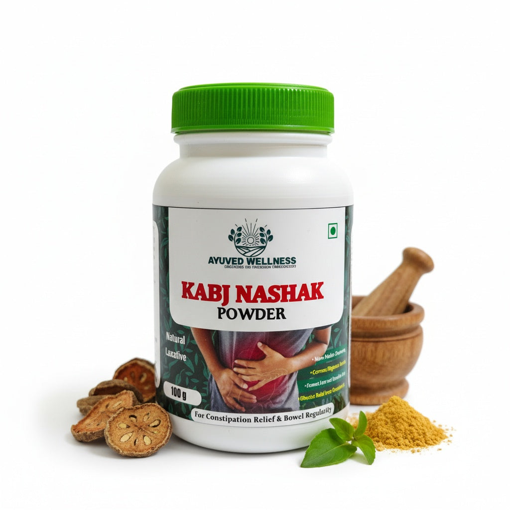 KABJ NASHAK POWDER Flow with Nature, Every Day, Natural Ayurvedic Constipation Relief, Digestive Health Support, | 100g