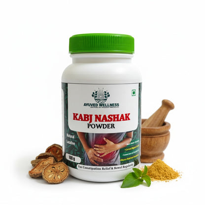 KABJ NASHAK POWDER Flow with Nature, Every Day, Natural Ayurvedic Constipation Relief, Digestive Health Support, | 100g