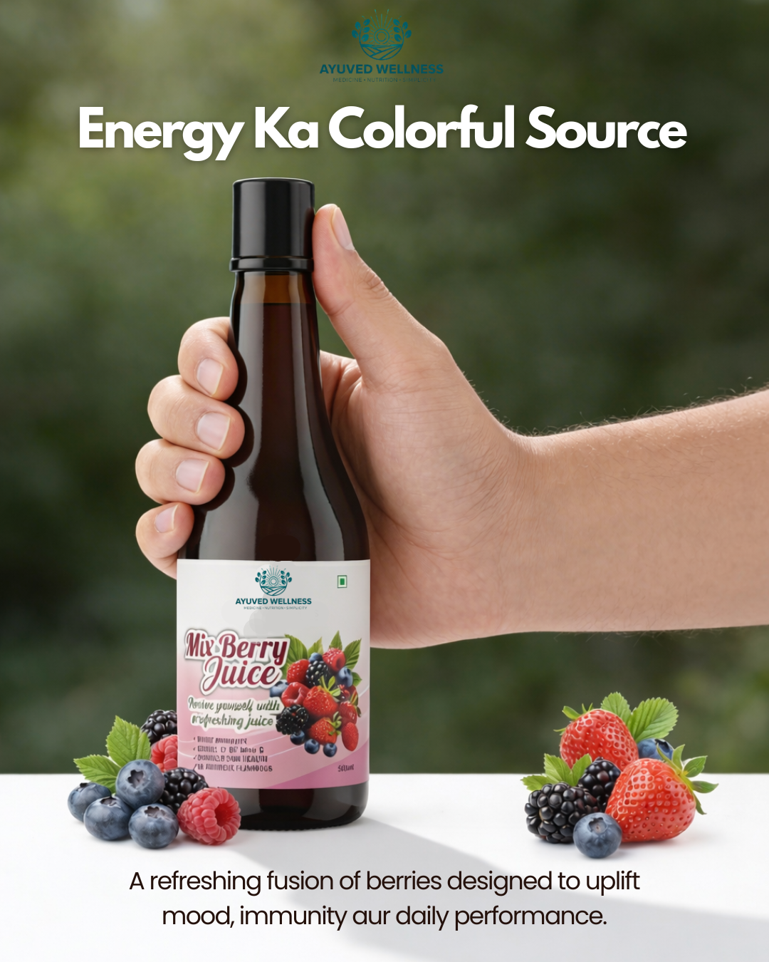 Mix Berry Juice Antioxidant Fruit's Drink Imunity Booster, mix of 60+ berries and fruits | Antioxidants, Antifungal, and Immunity booster | | 500ml