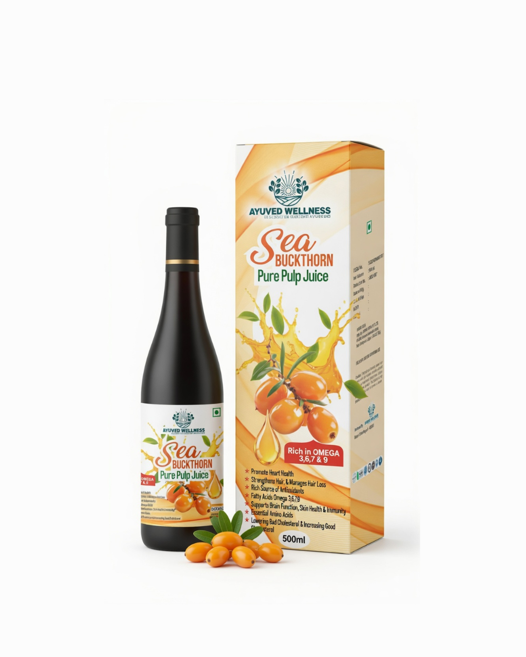 Sea Buckthorn Pure Pulp Juice