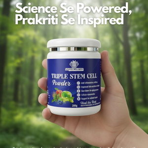 Triple Stem Cell Powder – Apple & Grape Stem Cell Extract | Anti-Aging Herbal Supplement for Immunity, Energy & Skin Health 200 g Advanced Fruit Stem Cells | Cell Renewal | 200g