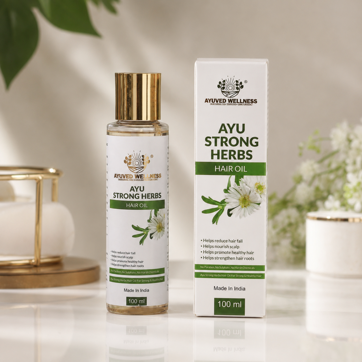 AYU STRONG HERBS HAIR OIL | 100 ML