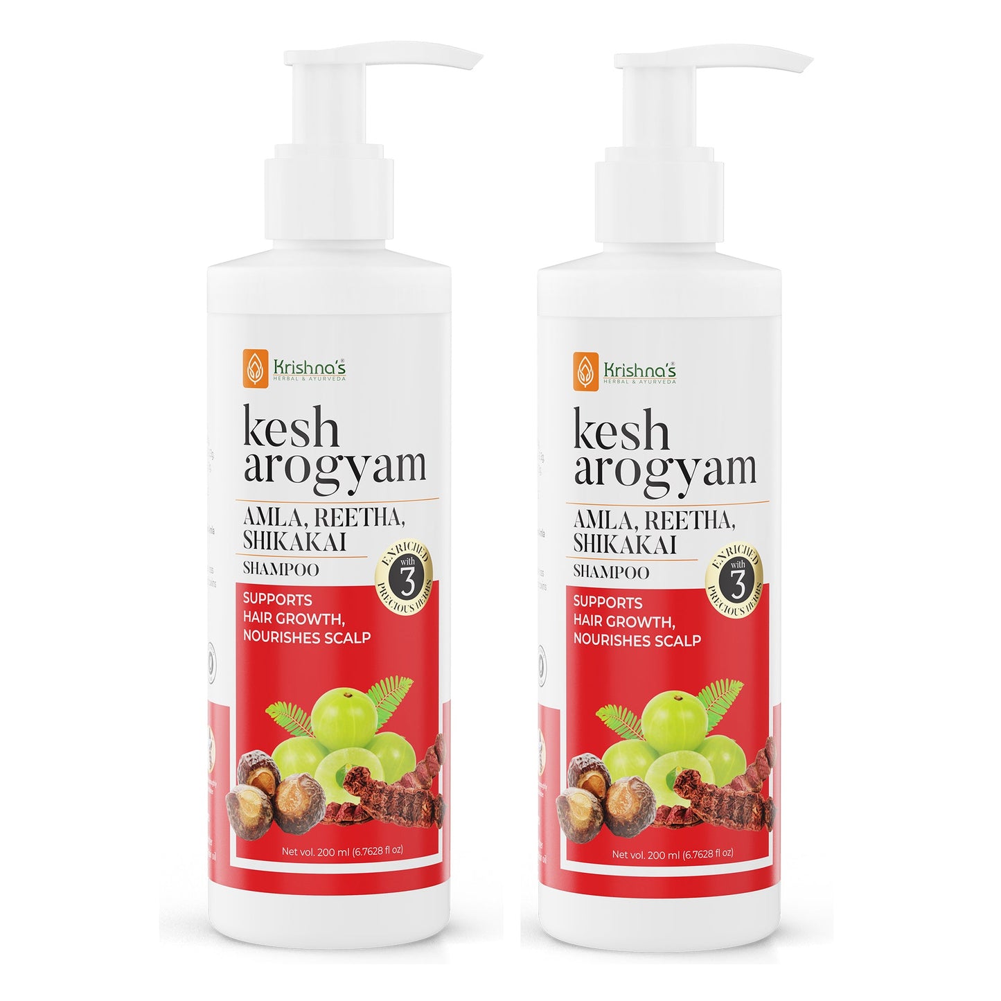 Kesharogyam Reetha Shikakai Amla Shampoo