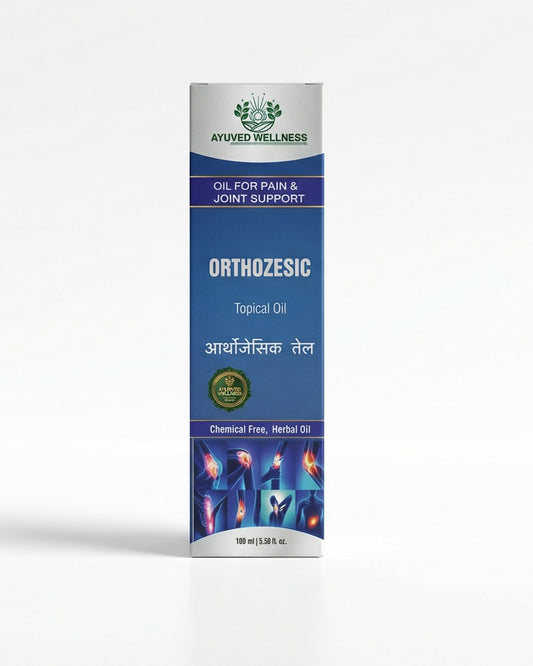 Orthozesic Oil Advanced Joint Comfort Formula, Ayurvedic Strong Oil 100Ml - For Joints Pain, Knee Pain, Neck Pain, Back Pain, Shoulder Pain | 100ml